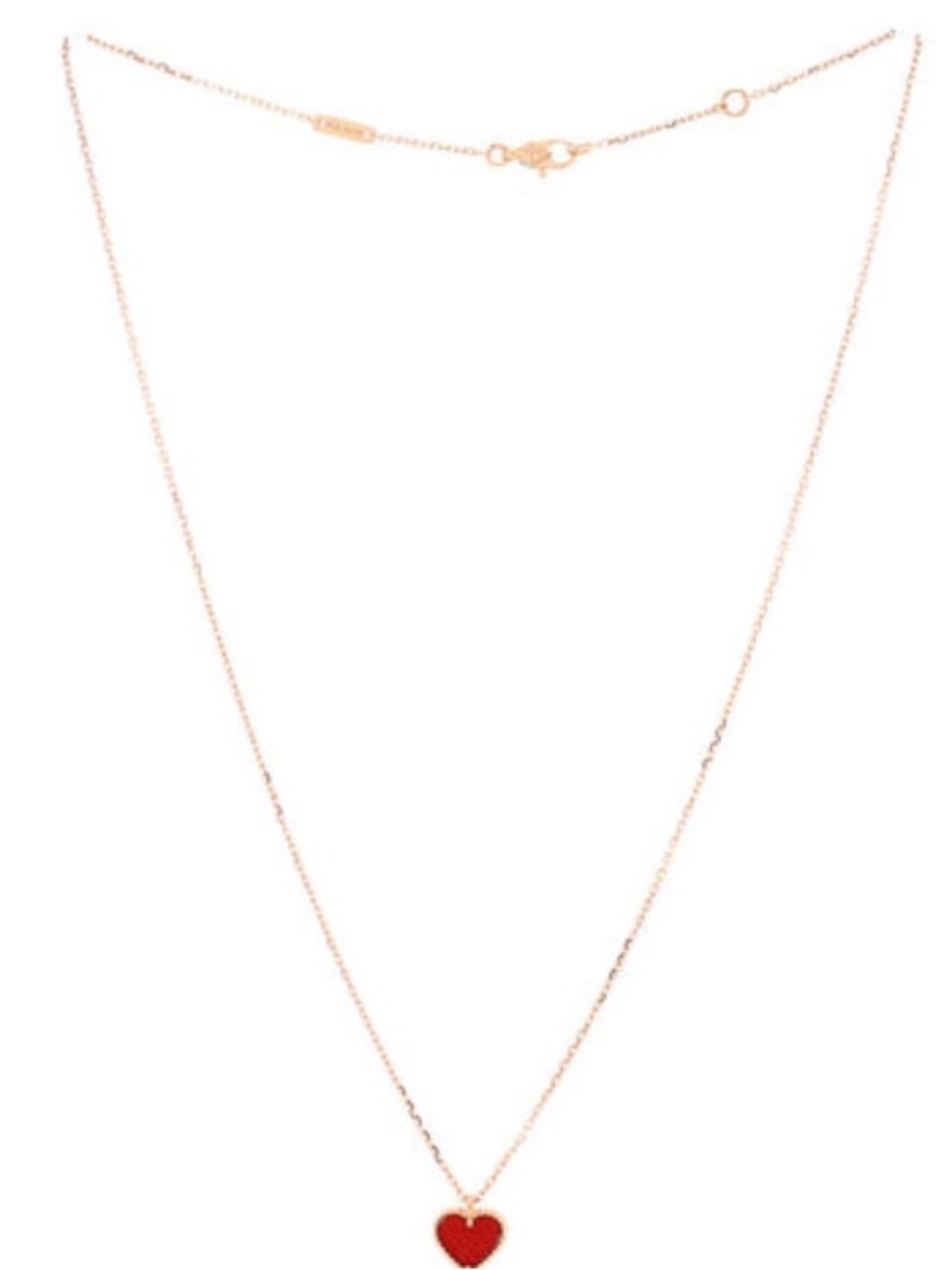 Van Cleef & Arpels 18k Rose Gold - Carnelian Necklace